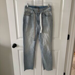 DL 1961 Mara Ankle High Rise Instasculpt Straight Jeans Light Wash size 29